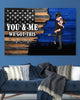 Personalized Canvas - Couple Nation Flag Gift by Occupation For Her, For Him