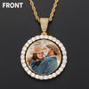 Custom Double Sided Spinning Photo Pendant Necklace