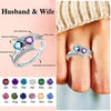 I Love You Forever - Personalized Promise Birthstones Ring