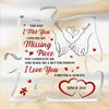 I Found My Missing Piece - Personalized Puzzle Shaped Acrylic Plaque - Anniversary Gift