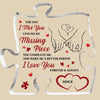 I Found My Missing Piece - Personalized Puzzle Shaped Acrylic Plaque - Anniversary Gift