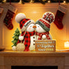 3D Effect Snowman Couple Growing Old Together - Personalized Light Box 7