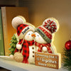 3D Effect Snowman Couple Growing Old Together - Personalized Light Box 5
