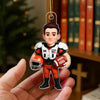 3D Effect Proud American Football Player - Personalized Acrylic Ornament 1