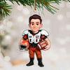 3D Effect Proud American Football Player - Personalized Acrylic Ornament 6