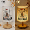 F Valentine's Day I Love You Every Day - Personalized Fabric Lamp 4