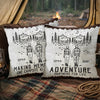 Adventure Partners For Life Camping Couple Gift Pillow 1