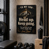 To My Son Metal Sign - Proud To Be Your Dad - Meaningful Gift From Dad