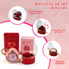 Real Rose Jewelry Box with Heart-shaped Pendant Necklace Included - Mother’s Day Gift for Mom or Grandma