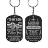 Personalized Aluminium Keychain - Son Just Do Your Best - Perfect Custom Gift For Son