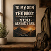 To My Son Metal Sign - Proud To Be Your Dad - Meaningful Gift From Dad