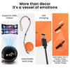 2.7inch Crystal Ball with Electronic Display DIY Video Import Possible Unique Gift