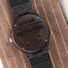 Dad Grateful For You, Engraved Wooden Watch, Father's Day Gift Idea For Dad