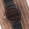 Dad Making My World Safe, Engraved Wooden Watch, Father's Day Gift Idea For Dad