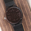 Dad Your Guiding Hand, Engraved Wooden Watch, Father's Day Gift Idea For Dad