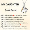 Engraved Message Book Necklace - To My Daughter - Perfect Gift