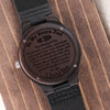 Bonus Dad You Stepped Up, Engraved Wooden Watch, Gift Idea For Dad This Father's Day