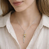 Mother and Child Necklace - Love Hug Pendant - Gift for Mom from Daughter Son - Emotional Keepsake Gift