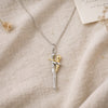 Mother and Child Necklace - Love Hug Pendant - Gift for Mom from Daughter Son - Emotional Keepsake Gift