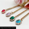 Gemstone Charm Slip Chain Choker