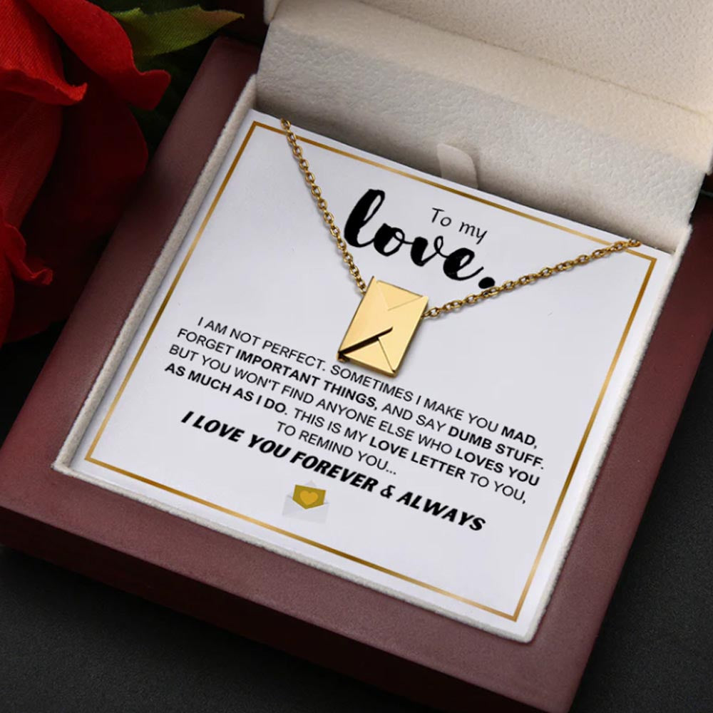 To My Love - Love Letter Necklace - Anniversary Gift For Her – Soulmate ...