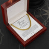 To My Man Promise Necklace - Cuban Link Chain - Anniversary Gift For Your Man