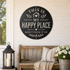 This Is My Happy Place Metal Sign - Garden Outdoor Decor - Rustic Home Decor