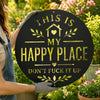 This Is My Happy Place Metal Sign - Garden Outdoor Decor - Rustic Home Decor