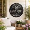 This Is My Happy Place Metal Sign - Garden Outdoor Decor - Rustic Home Decor