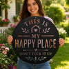 This Is My Happy Place Metal Sign - Garden Outdoor Decor - Rustic Home Decor
