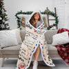 Best Mom Ever Wearable Hooded Blanket - Christmas Gift For Mother
