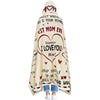 Best Mom Ever Wearable Hooded Blanket - Christmas Gift For Mother