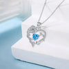Rose Jewelry Gift Box With Heart Rose Mom Pendant Necklace - Perfect for Mother's Day Gift