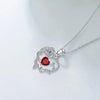 Rose Jewelry Gift Box With Heart Rose Mom Pendant Necklace - Perfect for Mother's Day Gift
