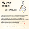Engraved Message My Love Book Necklace | Romantic Gift For Wife
