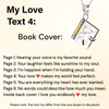 Engraved Message My Love Book Necklace | Romantic Gift For Wife