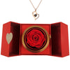 Eternal Rose Box with I love you Necklace 100 Languages