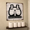 Please Wash Your Hands - Funny Bathroom Sign - Metal Sign