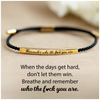 Remember Who You Are Motivational Tube Bracelet