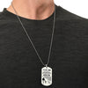 Son Win Or Learn, Engraved Dog Tag Necklace, Inspirational Gift For Son From Dad