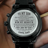 To My Son Engraved Watch - Always Carry You In My Heart - Christmas Gift For Son