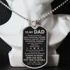 Dad Stay True To Myself, Dog Tag Necklace, Gift Idea For Dad