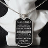 Dad Raise A Child, Dog Tag Necklace, Idea Gift For Dad From Daughter