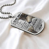 Son This Old Wolf, Dog Tag Necklace, Christmas Gift Idea For Son