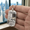 Son This Old Wolf, Dog Tag Necklace, Christmas Gift Idea For Son