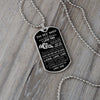 To My Son Just Do Your Best, Dog Tag Necklace, Best Gift For Son From Dad