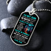 Son The Shadows, Dog Tag Necklace, Unique Gift For Son