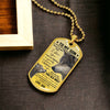 Son This Old Wolf, Dog Tag Necklace, Christmas Gift Idea For Son