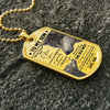 Son This Old Wolf, Dog Tag Necklace, Christmas Gift Idea For Son