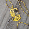 Son This Old Wolf, Dog Tag Necklace, Christmas Gift Idea For Son